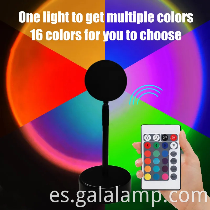 Lámpara de proyector USB Sunset - LED Rainbow Night Light for Home